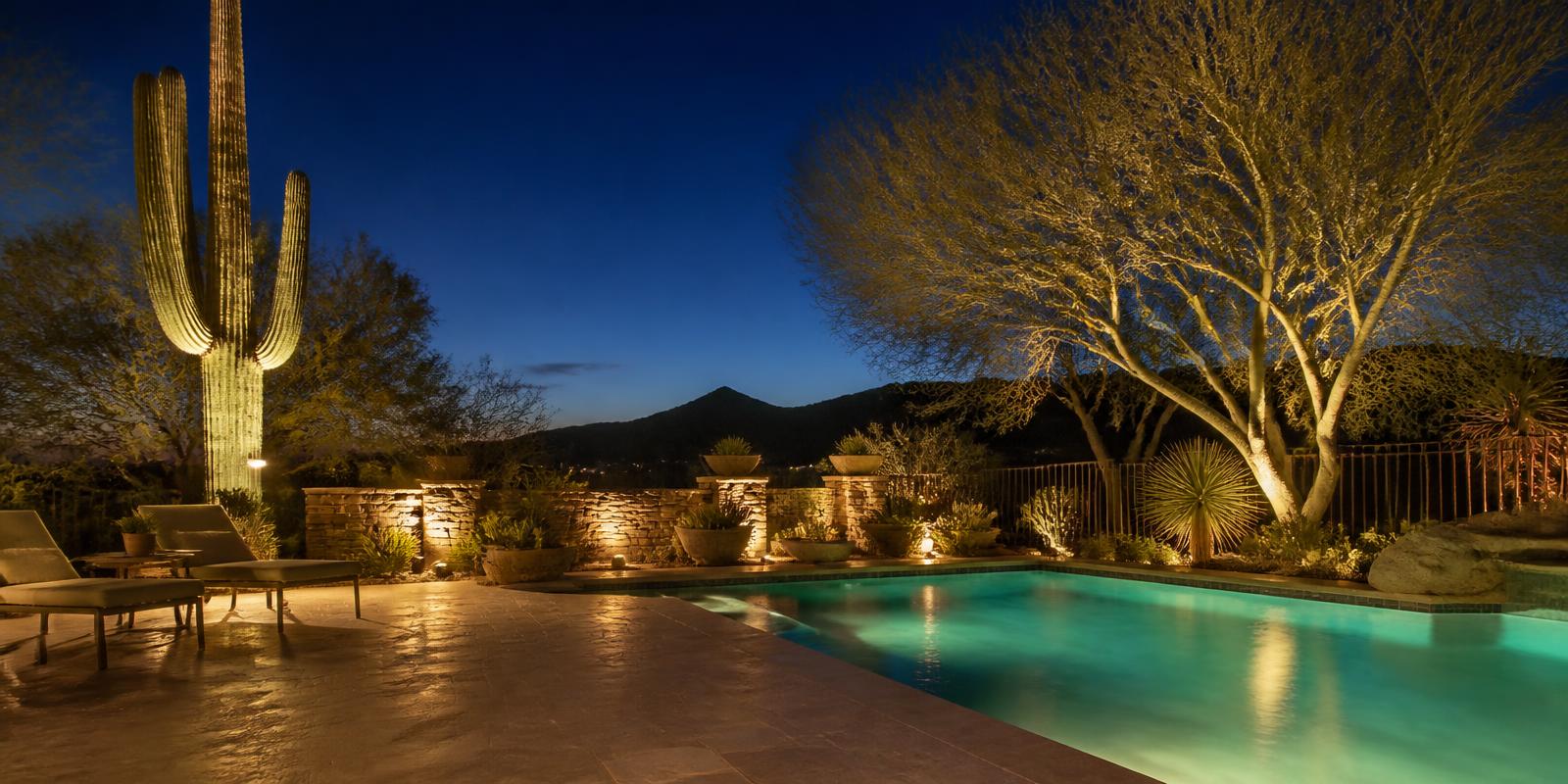 How outdoor lighting design works in Arizona