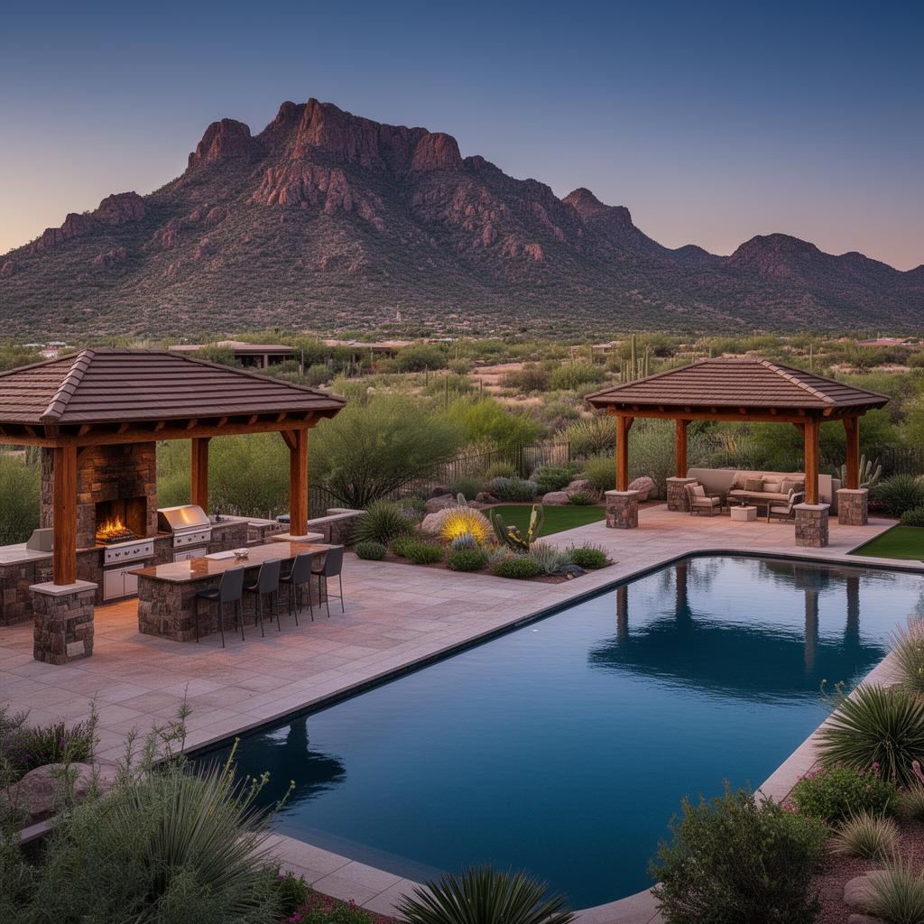 Paradise Valley Estate Backyard — Full Backyard in Paradise Valley, AZ